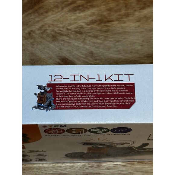 Educational 12-In-1 STEM Solar Robot Kit For Kids 8+ With 190+ Pieces By Lucky D - Picture 5 of 5